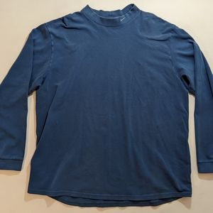 VTG Nike Swoosh Mock Turtleneck Navy XXL. In good pre owned condition.